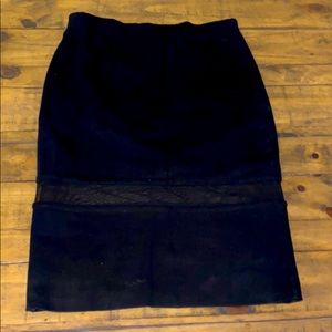 Midi black skirt